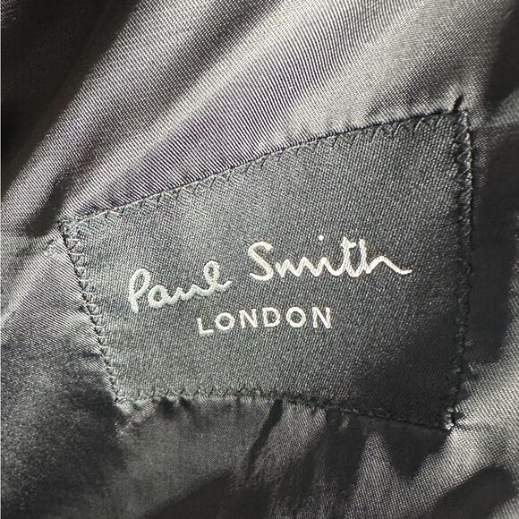 Paul Smith London Men’s Navy Blazer Sport Coat 44R Wool Two-Button - Picture 3 of 3